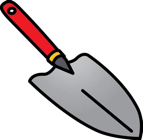 Garden Tools Shovel With Red Handle