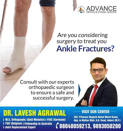 Best Ankle Surgeon To Treat Ankle Fracture In Indore Are You