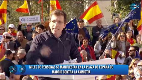 Manifestaci N Del Pp En Directo Contra La Amnist A En Madrid Horario