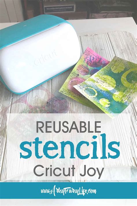 How To Make Reusable Stencils With A Cricut Joy Artsy Fartsy Life