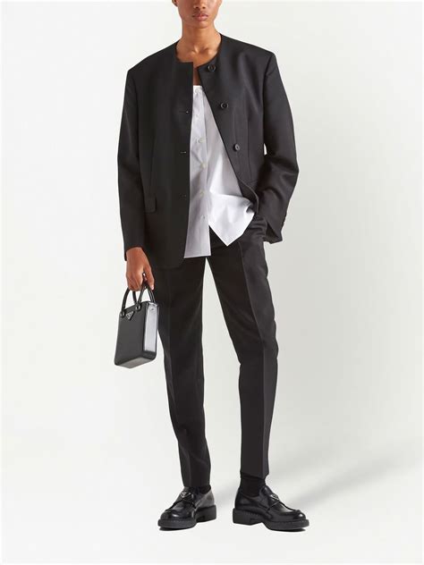 Prada Straight Leg Trousers Farfetch