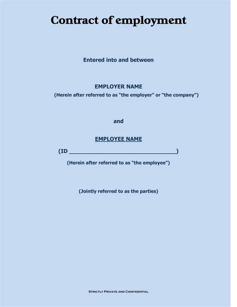 22 Examples Of Employment Contract Templates Word Apple Pages 8784 Hot Sex Picture