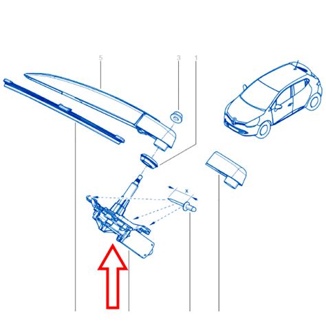 CLIO III Renault Yedek Parça NOM OTO Silecek Silgi Şase ve Motor