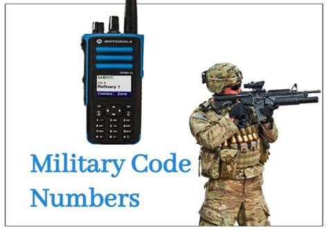 Military Code Numbers And Meanings