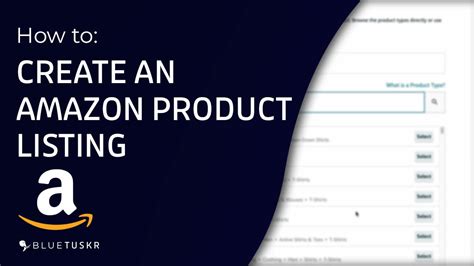 create  amazon product listing
