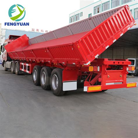 Fengyuan Hydraulic Axle Tipper Semi Trailer Ton Dump Trailer