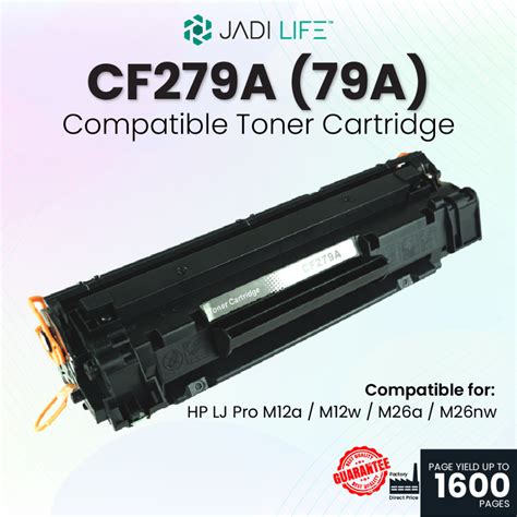 Compatible Cf279a 79a Laser Toner Cartridge For Use In Hp Laserjet Pro M12a M12w M26a