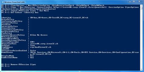 Powershell Remoting With Lync Icewolf Blog