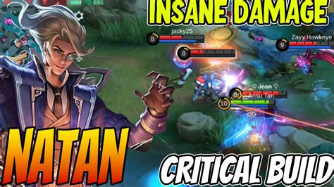 NATAN FULL CRITICAL BUILD ITEM Natan Best Build 2023 MLBB YouTube