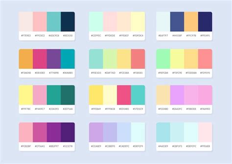 Échantillons De Catalogue De Palette De Couleurs Pantone En Hexadécimal