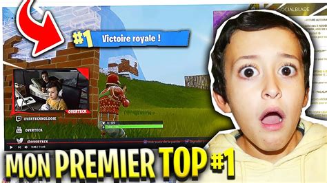 Je R Agis A Mon Premier Top Sur Fortnite Battle Royale Youtube