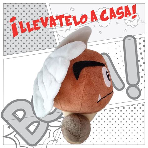 Peluche Goomba Plush Con Alas Mario Bros15cms Wings 399 00 En