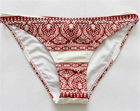 Fashion Red Print Bow Two Piece Bikinis Swimwear Bath Suit Bikini On Luulla