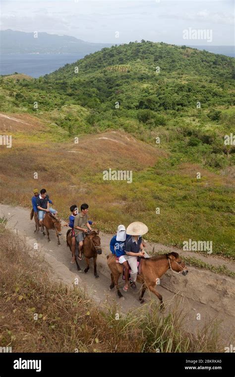 Philippines Luzon Island Manila Pony Ride Around Manila Stock Photo