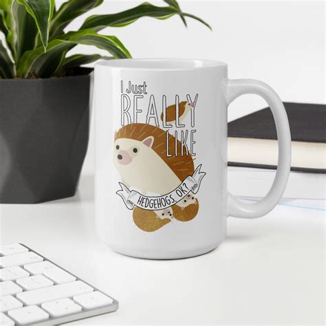 Hedgehog Coffee Mug Funny Hedgehog Lover Gift Hedgehog Cup Etsy