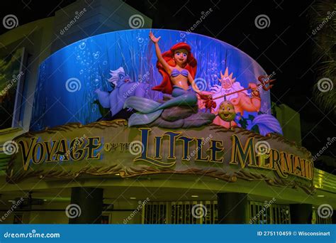 Voyage Little Mermaid, Disney World Editorial Stock Image - Image of ...