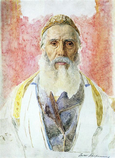 Rabbi In White Frock Painting By Isidor Kaufmann Fine Art America