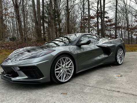 Vossen HF 7 Silver Polished On Hypersonic Gray CorvetteForum