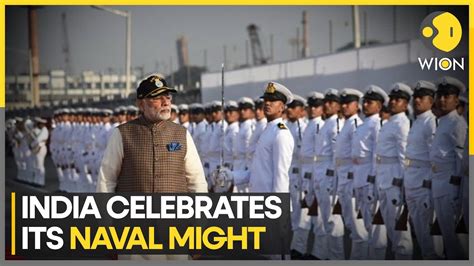 Navy Dat Celebration Pm Modi Attends Navy Day Celebrations In Indias West Cost Wion Youtube