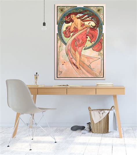 Alphonse Mucha The Arts Dance Wall Art Wall Hangins Home Etsy Uk