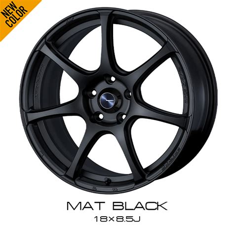 Wedssport Sa R Mat Black Finish Wheel Set