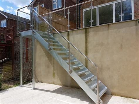 Metal And Glass External Staircase Installed In Brighton Brighton