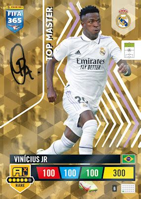 6 Vinícius Jr Collect All Focis kártyák minden mennyisé