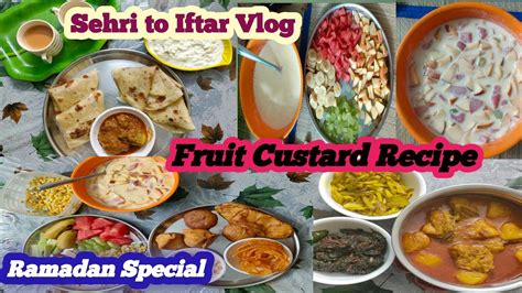 Ramadan Day 24 Fruit Custard Recipe 🥰 Ramadan Special Quick Dessert Sehri To Iftar