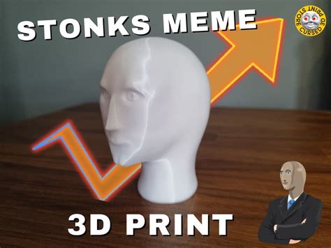 Stonks Meme Head Meme T Stonks Cursed T Funny Etsy Ireland