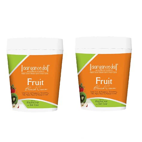 Aryanveda Fruit Bleach Cream For All Skin Types With Real Fruit