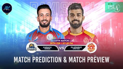 PSL 2024 ISU Vs KK 14th Match Prediction Dream11 Islamabad United Vs