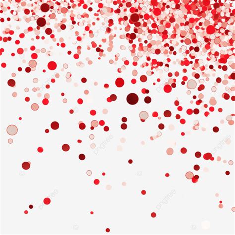 Red Dots Confetti Red Sparkle Decoration Cutout Png File Red Dots