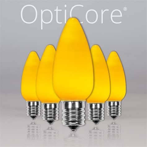 C9 Multicolor Smooth OptiCore LED Christmas Light Bulbs