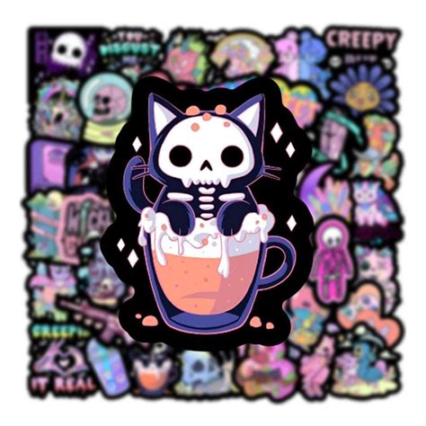 Stickers Cute Horror Motifs Pcs Estore