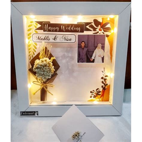 Jual Flower In Frame 3d 20x20 Cm Frame Box Kado Ultah Kado Wisuda