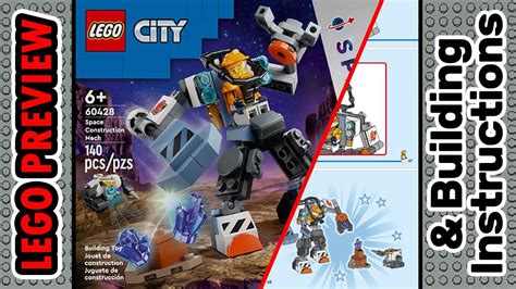 Preview 60428 Lego City Space Construction Mech And Building Instructions Lego 2024 Youtube