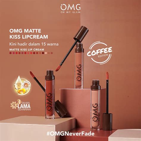 Jual Omg Oh My Glam Matte Kiss Lip Cream Nude Package Lip Cream Matte