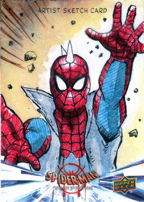 Dan Viloria 2022 Marvel Spider Man Into The Spider Verse Artist Sketch Card Spider Punk