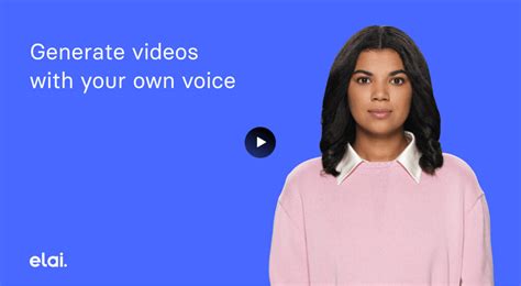 Elai.io - AI Voice Cloning: Clone Your Voice Effortlessly