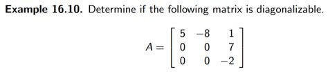 Solved Example 16.10. ﻿Determine if the following matrix is | Chegg.com