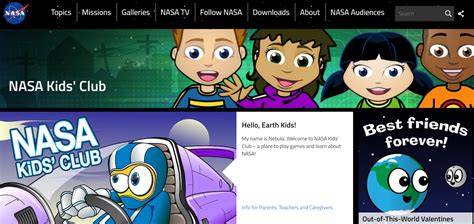 NASA Kids’ Club – Fun Games for Learning About Space – Free Technology ...