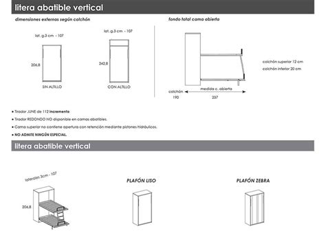 Litera Abatible Vertical Gt Mueblechic Es By Muebles Raquel