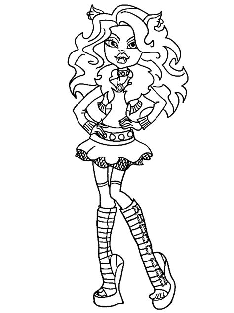 Descubrir más de 59 dibujo para colorear monster high mejor camera edu vn