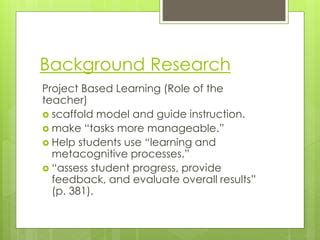 Project Based Learning Ppt