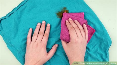 3 Ways To Remove Paint From Fabrics Wikihow