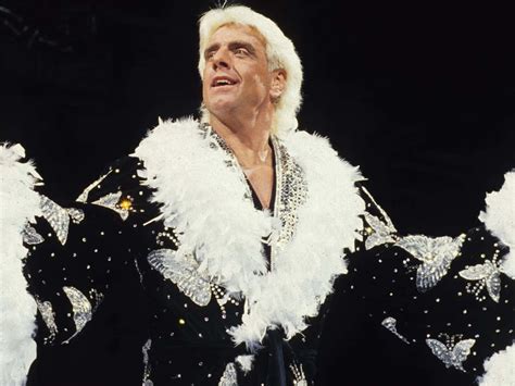 Download Ric Flair Entertains The Crowd Wallpaper