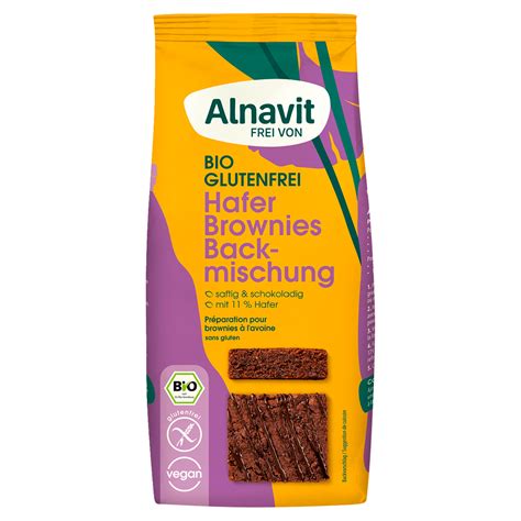 Alnavit Bio Hafer Brownies Backmischung Glutenfrei Vegan G Bei Rewe