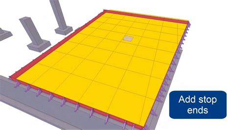 Concrete Formwork Planning For Slabs Next Level Tekla Structures Youtube