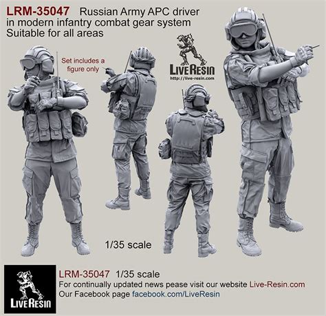 ライブレジン LRM35047 1 35 現用 ロシア陸軍APCドライバー コンバットギアシステムセット10 コンバットギアシステムセット9