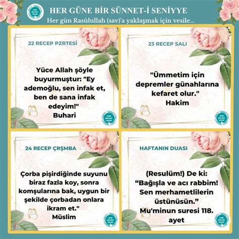 Her güne bir hadis bir sünnet